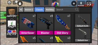 Roblox Murder Mystery 2 Weapons For Sale