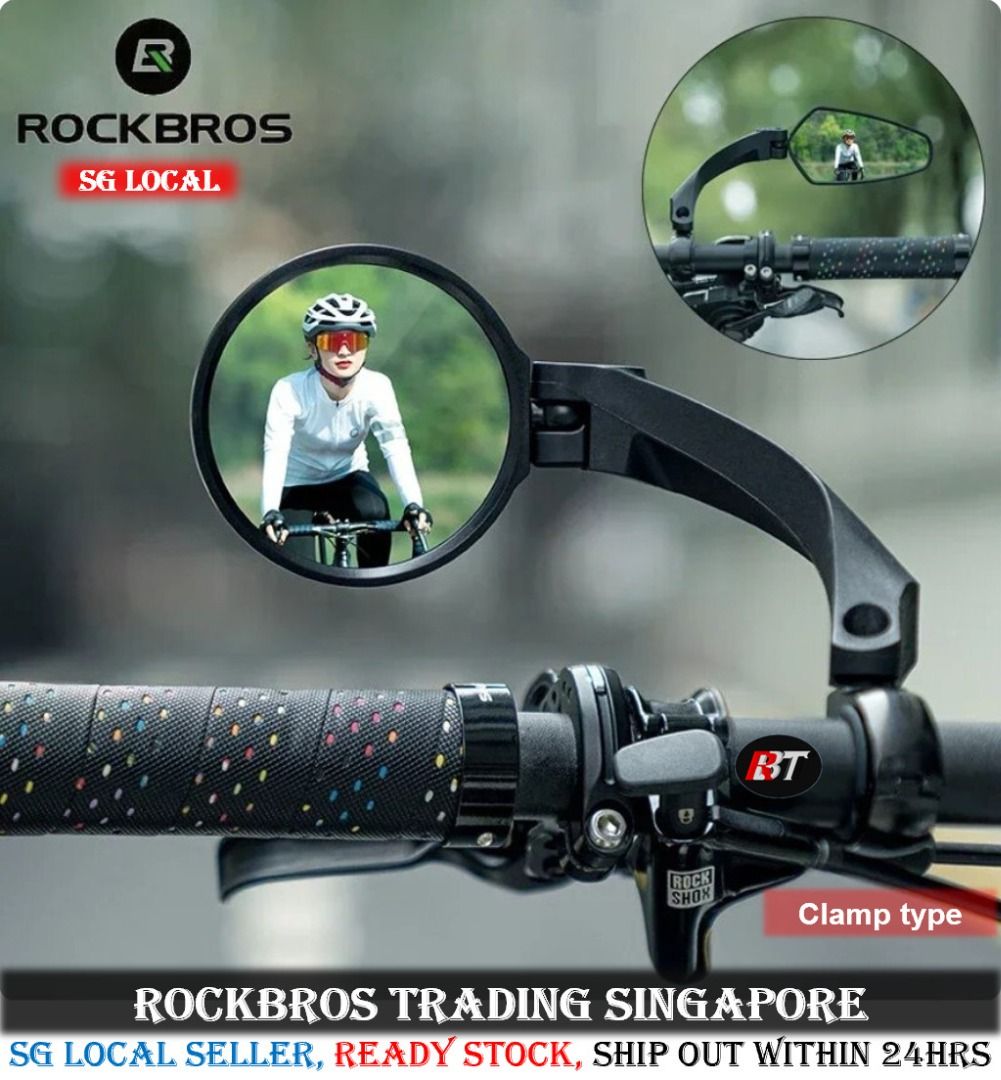 RockBros Mirror Bicycle side mirror Bicycle rear view mirror Wide Angle Reflector with free tool bicycle accessories