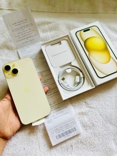 Sale or Swap Iphone 15 128gb globelocked Yellow Brandnew