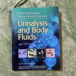 Strasinger Urinalysis and Body Fluids 6th Ed — Medtech, Medical technology books