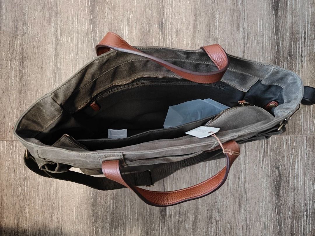 Tecovas Commuter Tote Waxed Canvas Bag, Men's Fashion, Bags, Briefcases on  Carousell