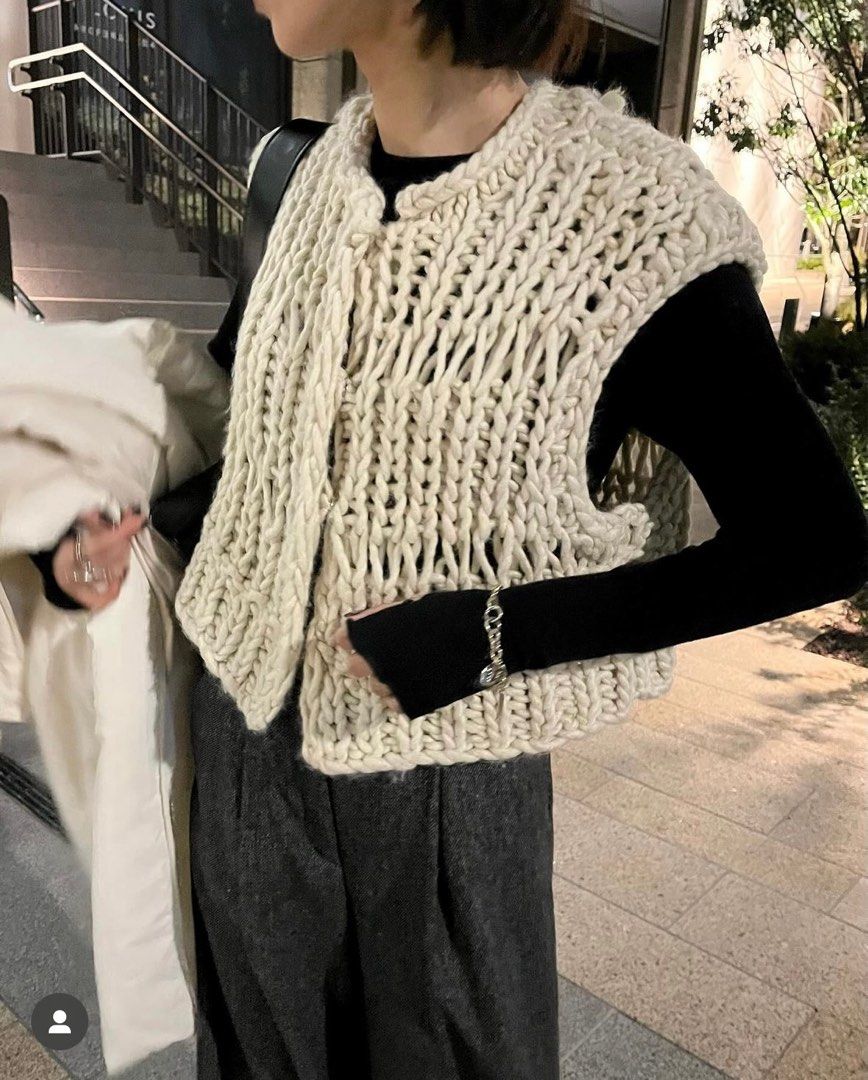 todayful Chunky Hand Knitvest TODAYFUL（トゥデイフル）の