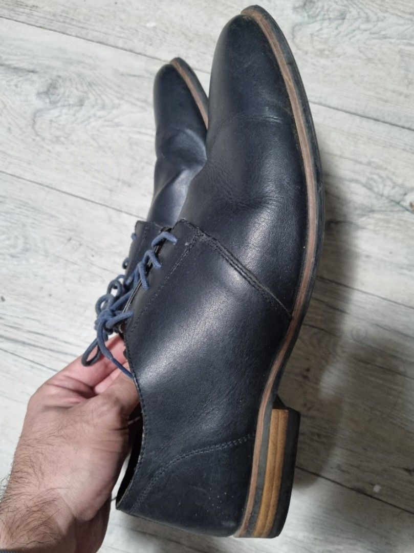 Topman Black Shoes with Sole Protector Men s Fashion Footwear Dress Shoes on Carousell