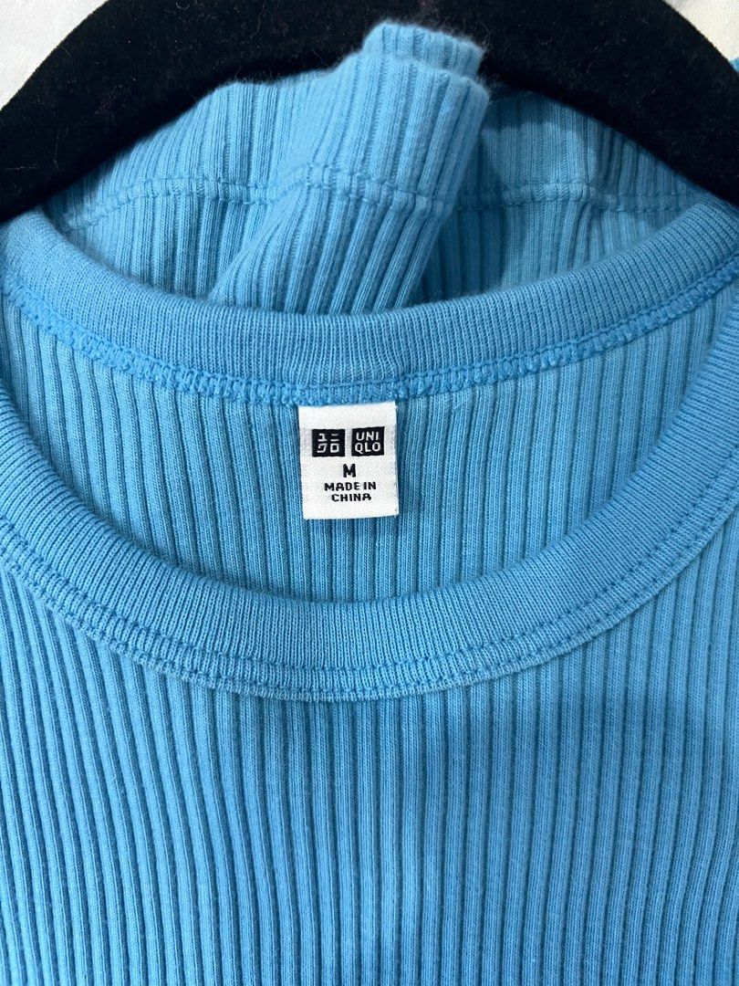Uniqlo Raceback Crop Top (Category: Sleeveless) located in Pagadian. Submitted by kcmph (Listing ID 1298138095, Image 2). Description: Used 2 to 3X Store Bought Size Medium on tag fits Small.