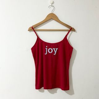 VICTORIA’S SECRET 100% Cotton Knitted Red JOY Cami Top