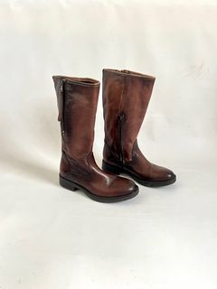 Vintage firenze faded brown zipped up boots
