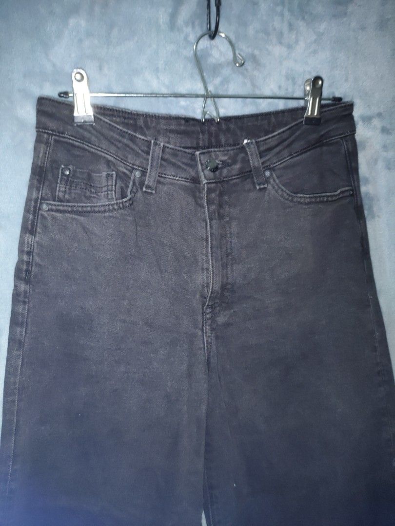 H M Culotte high waist jeans Women s Fashion Bottoms Jeans Leggings on Carousell