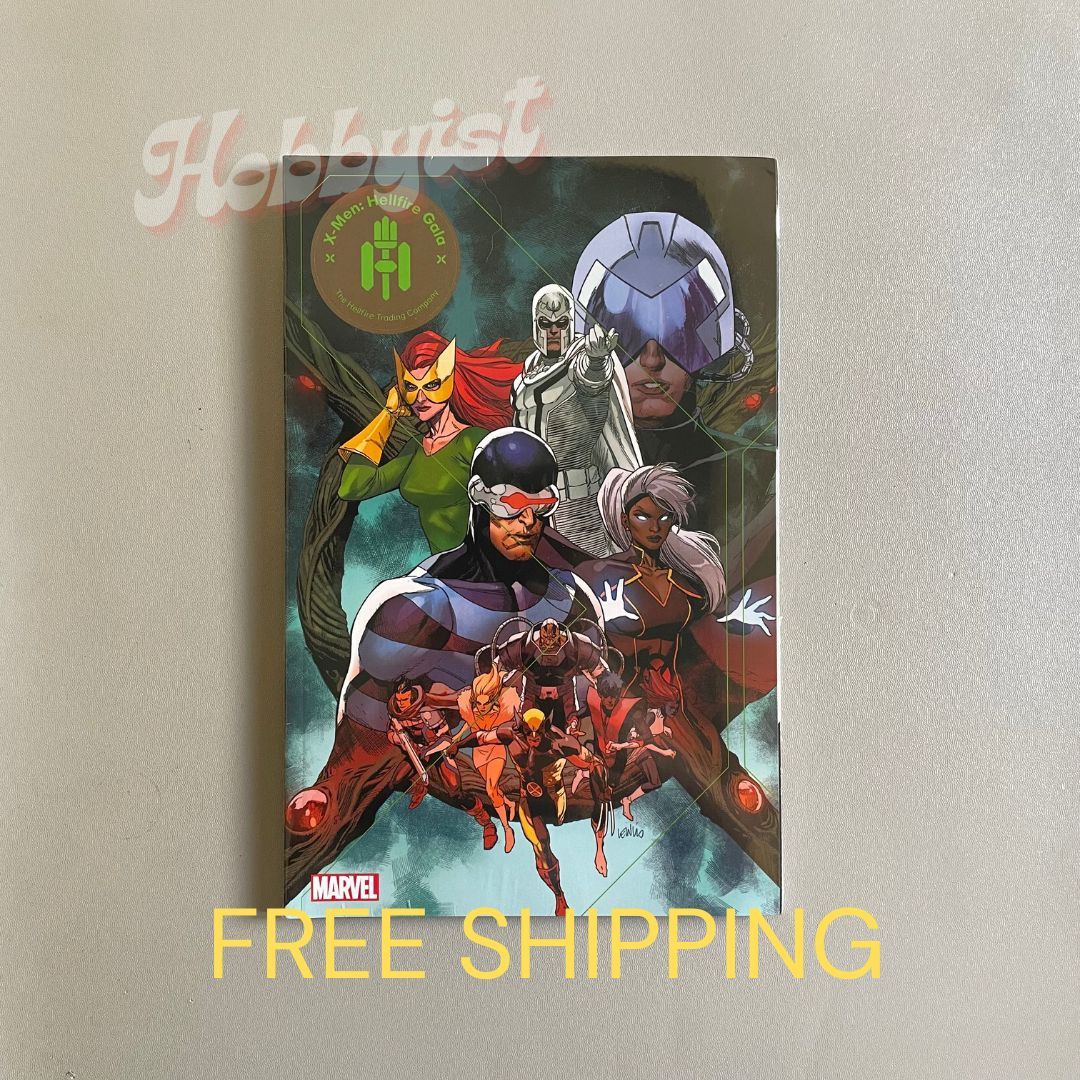 X-Men: Hellfire Gala (Trade Paperback) (Category: Comics & Manga) located in Batangas. Submitted by hobbyist.cache (Listing ID 1286282622, Image 1). Description: X-Men: Hellfire Gala (Trade Paperback) Published: January 26, 2022 Collects Marauders (2019) #21, X-Men (2019) #21, Planet-Size X-Men (2021) #1, S.W.O.R.D. (2020) #6, material from Classic X-Men (1986) #7. Don your finest dress or sharpest suit - or get Jumbo Carnation to whip you up som