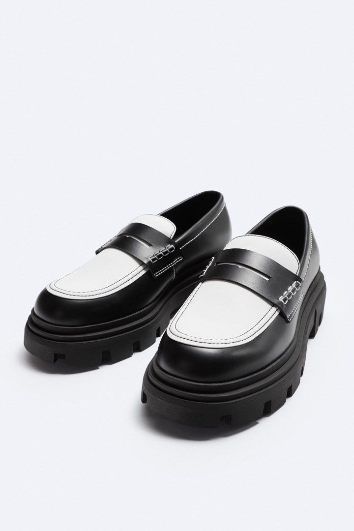 ZARA Chunky Contrast Penny Loafers (Original Price: ₱3,495  display picture 1
