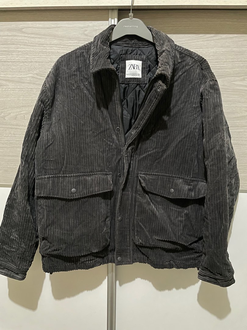 Zara Corduroy Work Jacket Men s Fashion Coats Jackets and Outerwear on Carousell