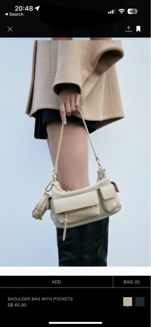 Zara see through bag cheap