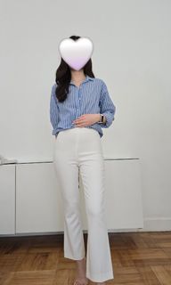 Zara White Trousers