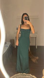 Zoo Label Emerald Green Dress Gown