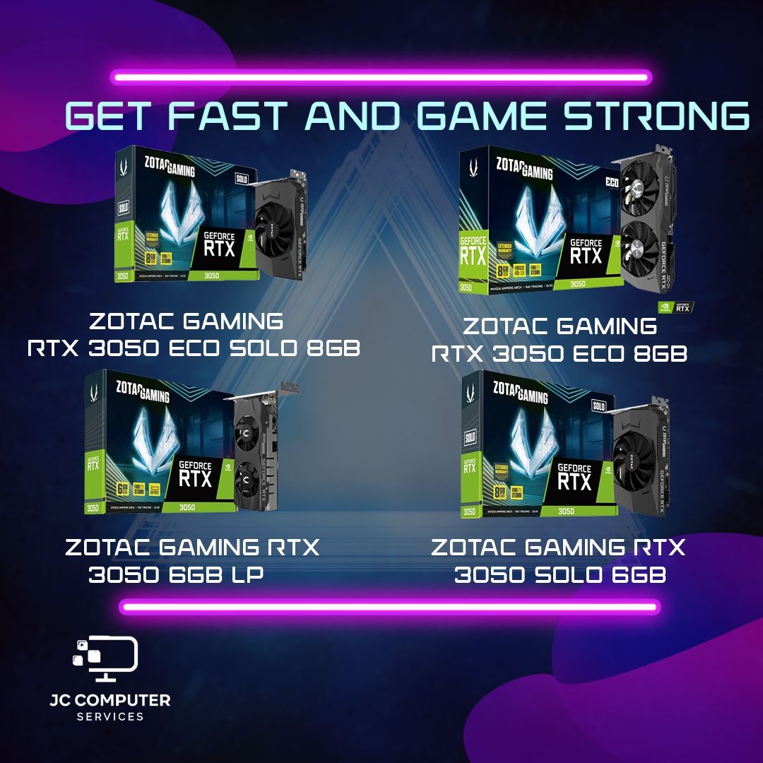 ZOTAC GEFORCE RTX 3050 6GB SOLO ZOTAC GAMING GeForce RTX