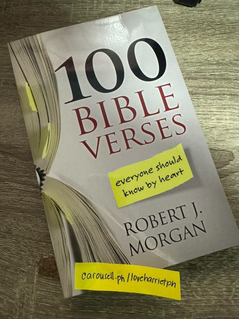 100 BIBLE VERSES BY ROBERT J MORGAN, Hobbies & Toys, Books & Magazines, Religion Books on Carousell