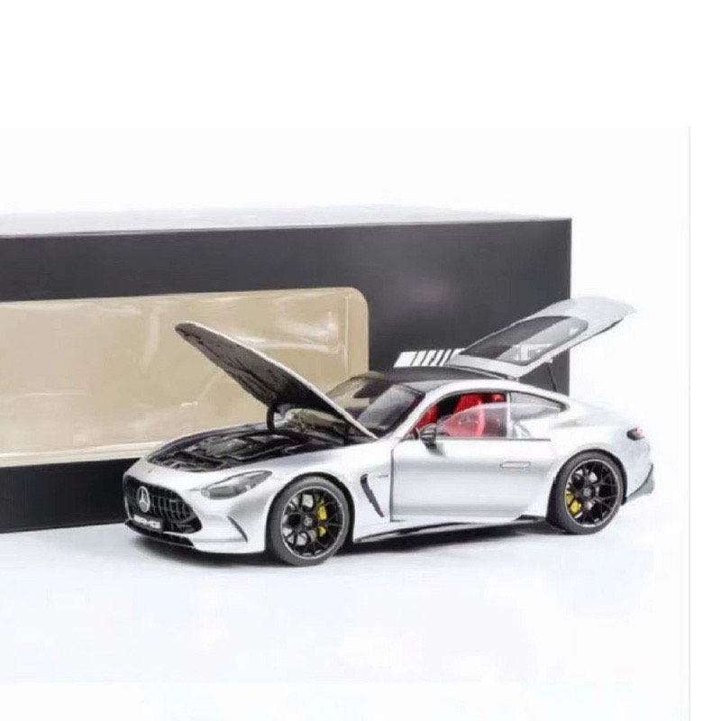 1/18 NZG Mercedes AMG GT63 (full opening diecast) - Silver, Grey