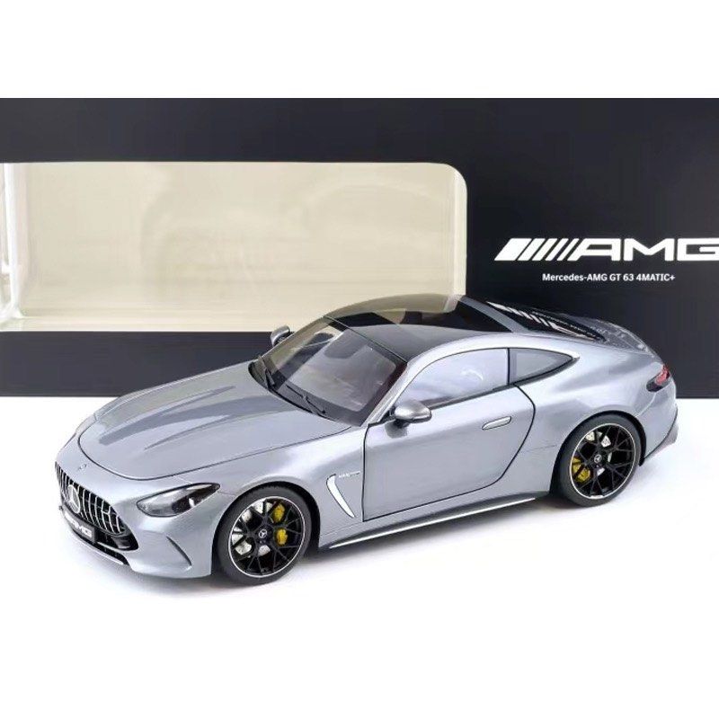1/18 NZG Mercedes AMG GT63 (full opening diecast) - Silver, Grey