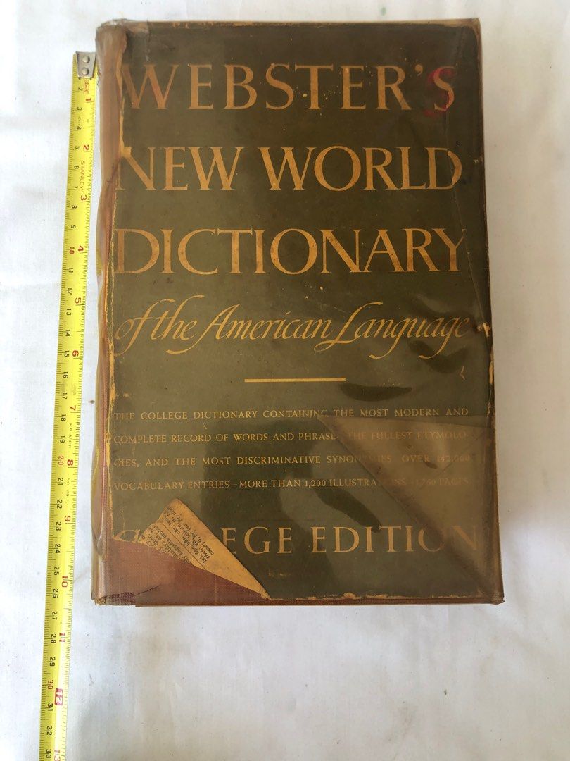 1960 Webster's Dictionary College Edition (Category: Textbooks) located in Paranaque City. Submitted by rookie33 (Listing ID 1298312056, Image 1). Description: as-is complete pages Gcash .
