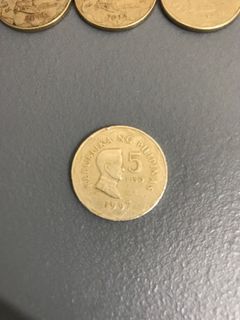 1997 Rare 5peso Coin