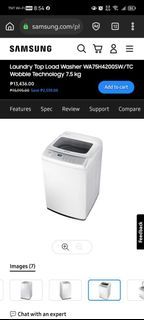 2nd Hand Samsung Wobble Technology Washing Machine