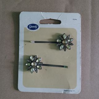 2pcs. Flower Bejewelled Hairpins
