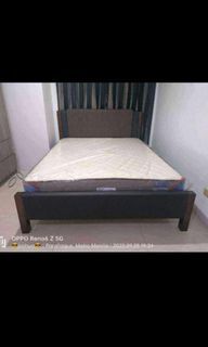 48x75 DOUBLE SIZE BED FRAME WITH 8 INCHES MANDAUE GALA FIRM FOAM