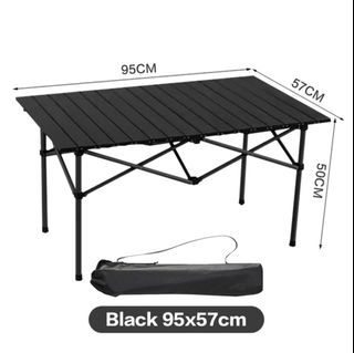 95cm XL Portable Folding Camping Table with Storage Bag