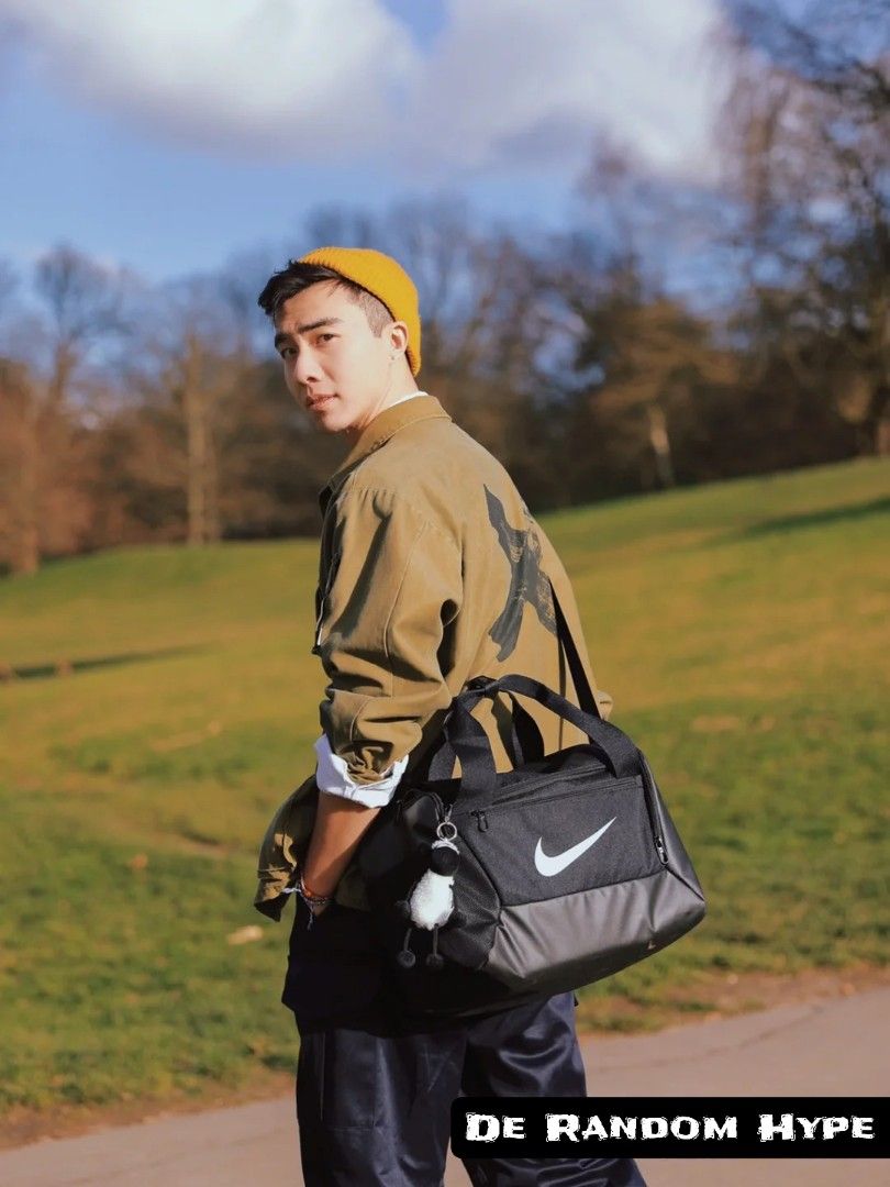 authentic Nike duffel Brasilia small Nike duffle bag original with tag gym bag travel bag shoe bag Women s Fashion Bags Wallets Shoulder Bags on Carousell