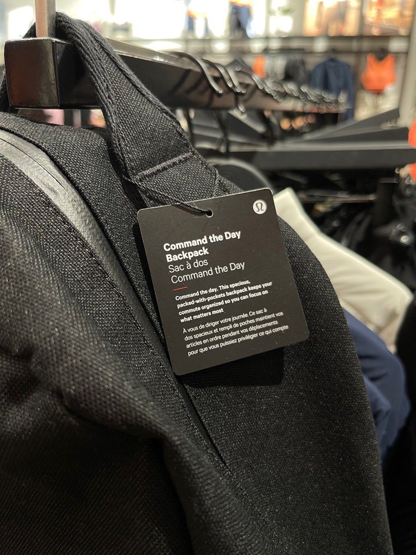 Lululemon Command The Day Backpack 25L Men s Fashion Bags Backpacks on Carousell