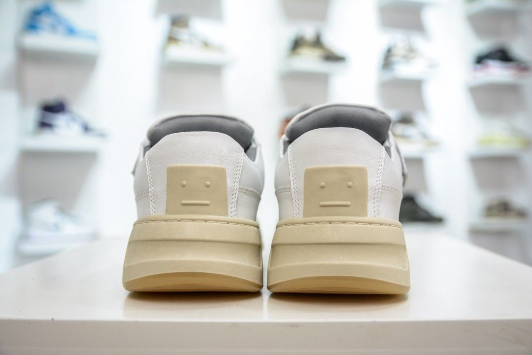 Acne velcro sneakers white online