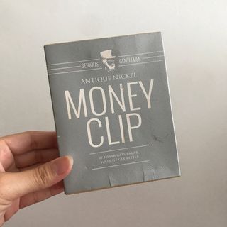 Antique Nickel Money Clip
