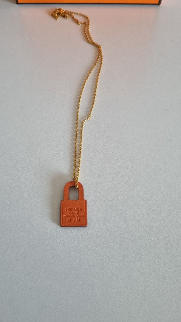 Authentic Hermes Necklace 50cm (Category: Luxury Accessories) located in Taguig. Submitted by discountedpcs (Listing ID 1298295230, Image 2). Description: Authentic Hermes necklace 50cm Kindly check the last 2 photos for tarnished part..