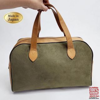 Authentic JAPAN Genuine Leather Minimalist XL Duffel Bag