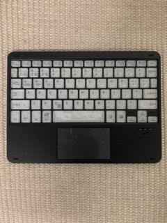 Backlit Bluetooth Keyboard with Touchpad for iPads, iPhones, Androids, Smart TV, Laptops, and Desktops