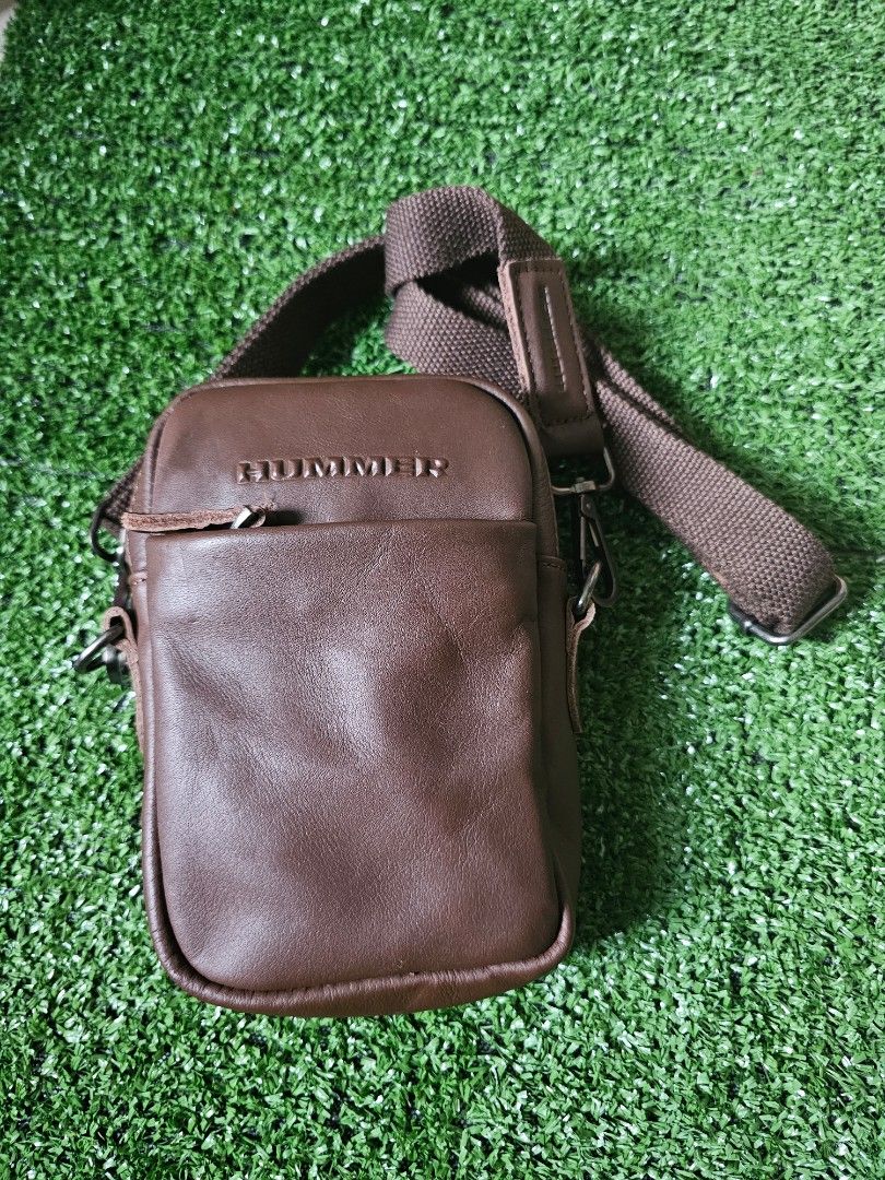 Hummer leather sling bag clearance