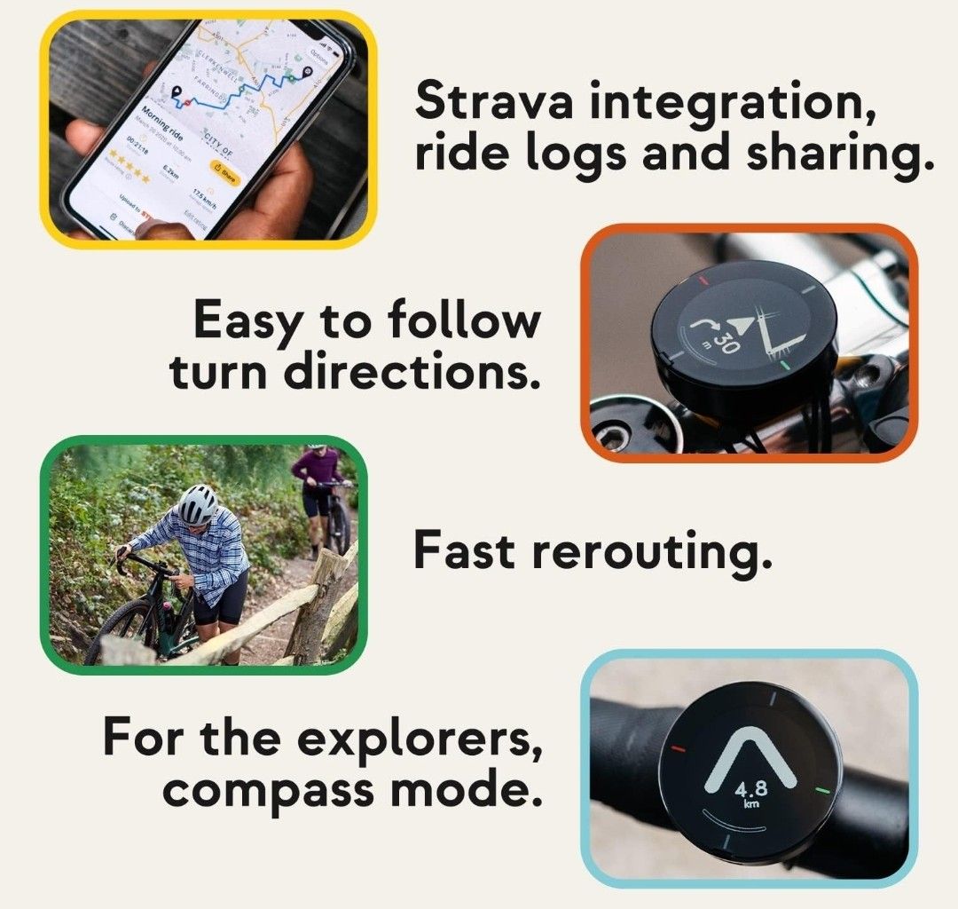 Beeline Bike GPS Computer Velo 2 Wireless Global Navigation Map