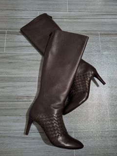 BOTTEGA VENETA - Leather Knee High Boots