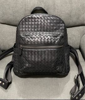 Bottega Veneta Intrecciato Leather Backpack