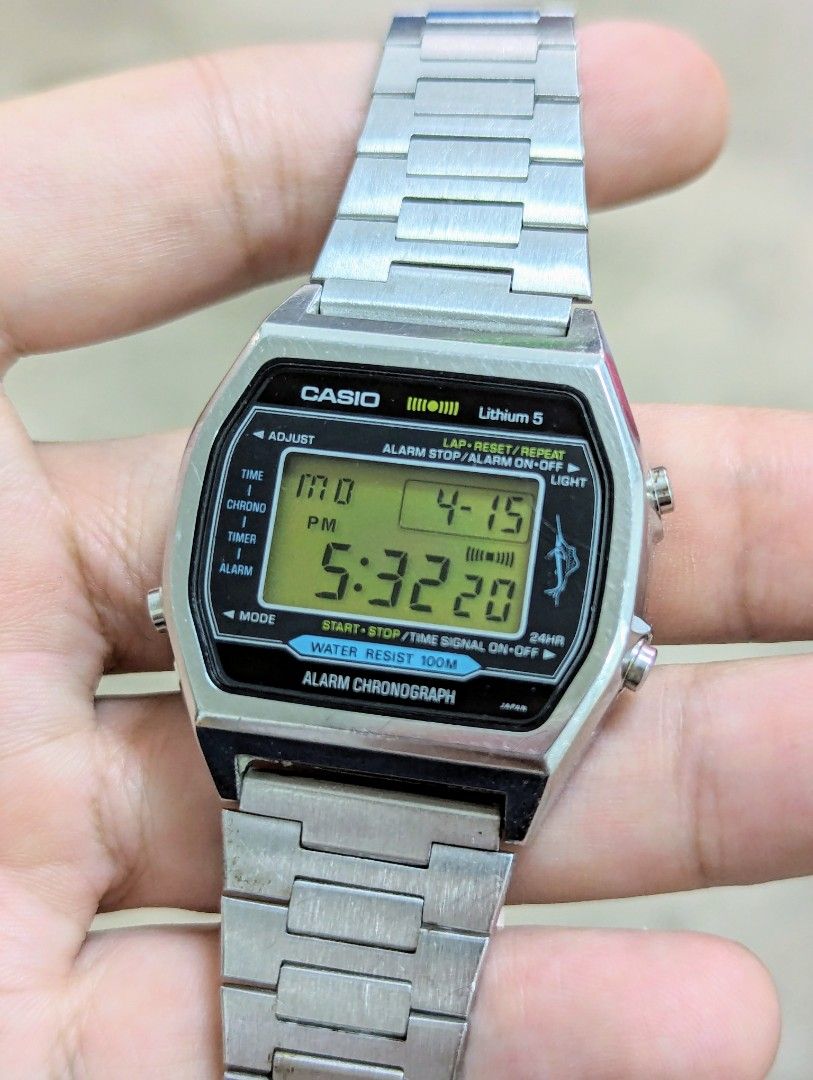CASIO MARLIN H-101 AKA W-150 QW-106 VINTAGE 1980, Men's Fashion