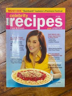 celebrity recipes plus lifestyle first & fresh - Kris Aquino / Judy Ann Santos - preloved magazine