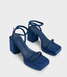 Charles and Keith Lucile Satin Platform sandals
