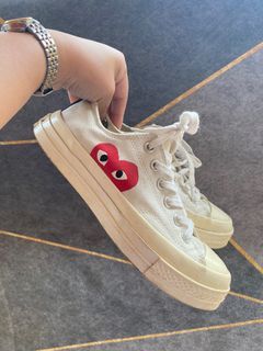 CONVERSE X CDG CHUCK TAYLOR ALL STAR LOW PLAY WHITE WOMEN'S
