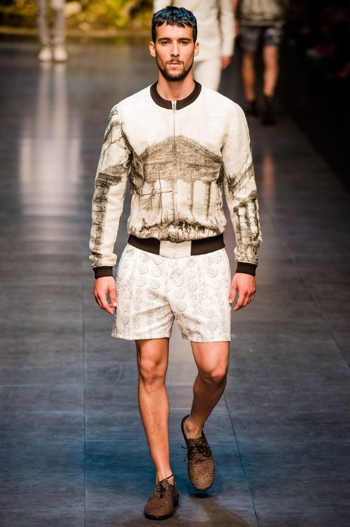 DOLCE & GABBANA ROMAN BOMBER JACKET RUNWAY S/S 14