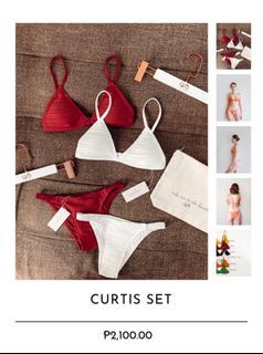 Eighth Mermaid Curtis Bikini Set in white