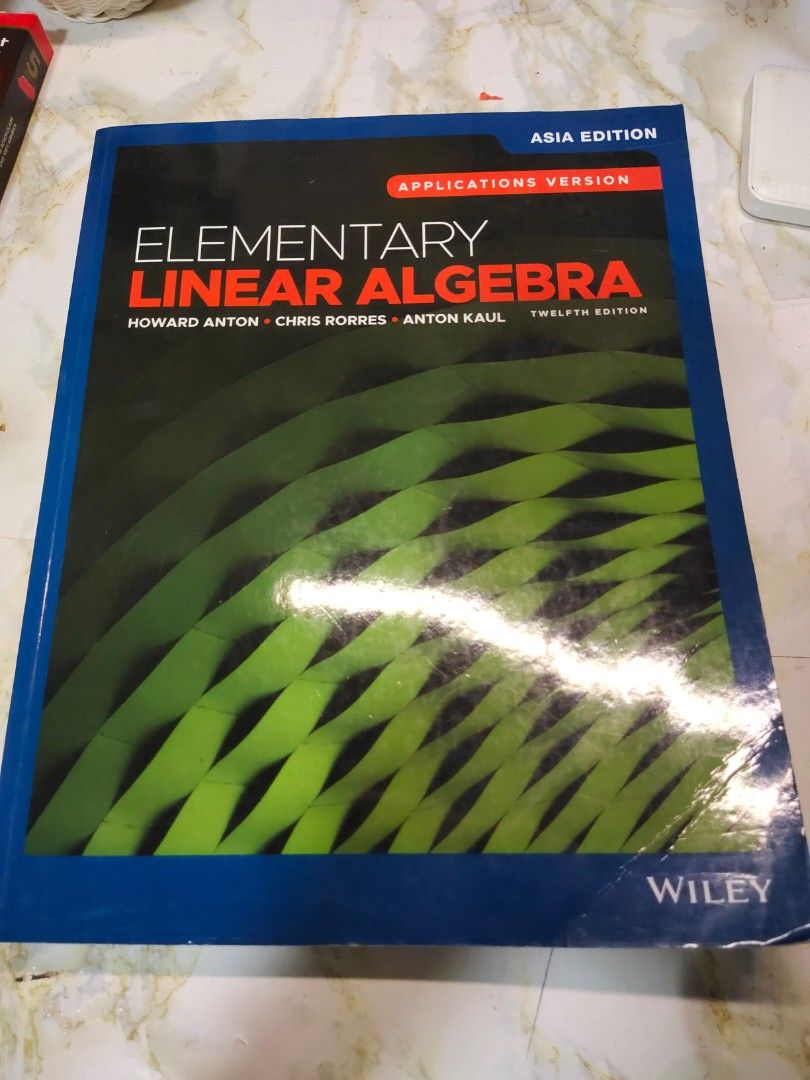 elementary linear algebra, Hobbies & Toys, Books & Magazines, Textbooks ...