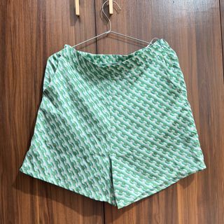 Emerald Green Satin Shorts