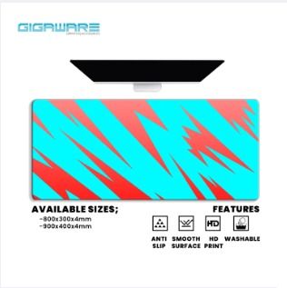 -Gigaware Custom ZigZag Design Extended Mousepad Deskmat Large Gaming Mouse pad (Category: Mouse & Mousepads) located in Manila. Submitted by gigaware (Listing ID 1298362267, Image 2). Description: Gaming Extended Large Mousepad (AVAILABLE SIZES) 800x300x4mm 900x400x4mm (FEATURES) Unique Aesthetic Textured Design HD Quality Anti-Slip Soft-feeling material Washable Extremely Smooth Surface Microfiber Weave Rubber Bottom finished Enough space to fi