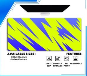 -Gigaware Custom ZigZag Design Extended Mousepad Deskmat Large Gaming Mouse pad (Category: Mouse & Mousepads) located in Manila. Submitted by gigaware (Listing ID 1298362267, Image 3). Description: Gaming Extended Large Mousepad (AVAILABLE SIZES) 800x300x4mm 900x400x4mm (FEATURES) Unique Aesthetic Textured Design HD Quality Anti-Slip Soft-feeling material Washable Extremely Smooth Surface Microfiber Weave Rubber Bottom finished Enough space to fi