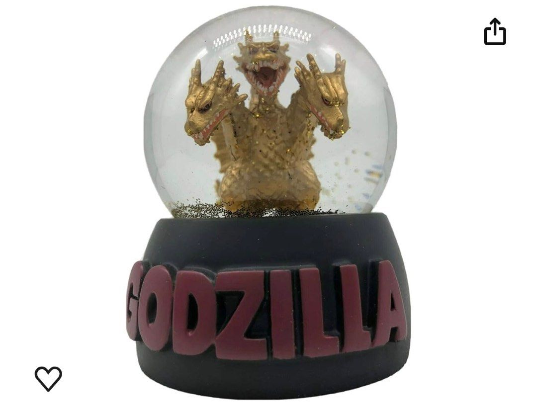 Godzilla Minus One Snow Globe Glass Dome Collectible Godzilla -1.0 Figure Display