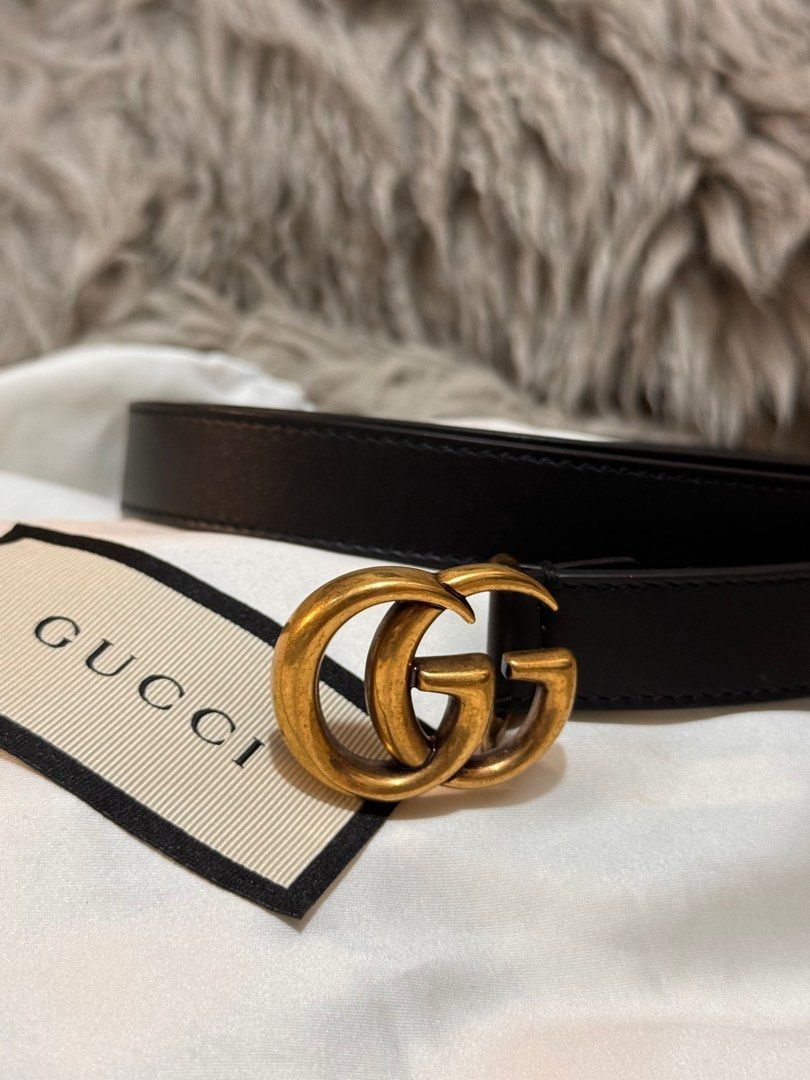 Thin gucci belt hotsell